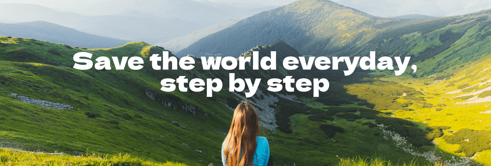 save the world everyday step by step ads